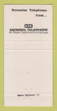 Matchbook Cover - GTE General Telephone 30 Strike