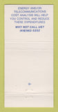 Matchbook Cover - National Utility Service New York City Toronto ON 30 Strike