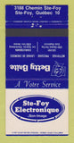Matchbook Cover - Betty Brite Ste Foy QC Electronics 30 Strike