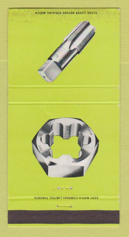 Matchbook Cover - Warrior Taps and Dies WEAR 30 Strike