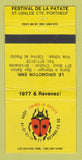 Matchbook Cover - Festival De LA Patate ST Ubalde QC Le Grifnoton 30 Strike