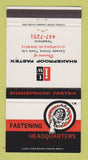 Matchbook Cover - Shakeproof Fastex Fastener Don Mills ON 30 Strike