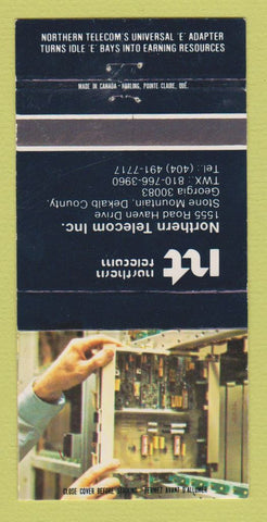 Matchbook Cover - Northern Telecom Telephone Stone Mountain GA 30 Strike