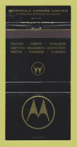 Matchbook Cover - Motorola Canada Electronics  30 Strike