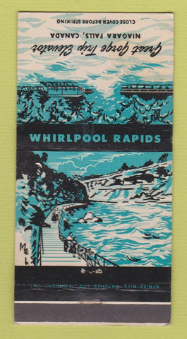 Matchbook Cover - Great Gorge Trip Elevator Niagara Falls ON WEAR 30 Strike