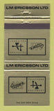 Matchbook Cover - LM Ericsson Telephone Equipment Montreal QC 30 Strike