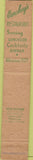 Matchbook Cover - Parchey's Restaurant Washington DC 10 Strike