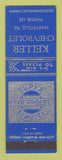Matchbook Cover - Keller Chevrolet Marysville PA