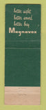 Matchbook Cover - Magnavox TV Demshar Appliance