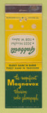 Matchbook Cover - Magnavox TV Gobberts Minneapolis? WEAR
