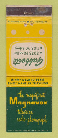 Matchbook Cover - Magnavox TV Gobberts Minneapolis? WEAR