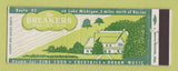 Matchbook Cover - Breakers Restaurant Racine WI