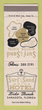 Matchbook Cover - Surf and Sand Hotel Sarasota FL