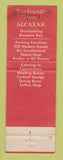 Matchbook Cover - Hotel Alcazar Miami FL