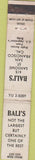 Matchbook Cover - Bali's San Francisco CA WEAR 10 Strike