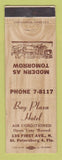 Matchbook Cover - Bay Plaza Hotel St Petersburg FL