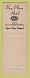 Matchbook Cover - Bay Plaza Hotel St Petersburg FL