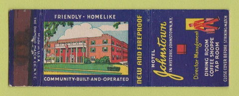 Matchbook Cover - Hotel Johnstown NY WEAR