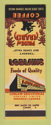 Matchbook Cover - Lowblaw's Grocery Store Toronto ON Pride of Arabia Coffee