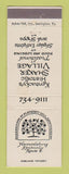Matchbook Cover - Shakertown at Pleasant Hill Harrodsburg KY