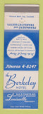 Matchbook Cover - Berkeley Hotel Louisville KY