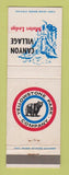 Matchbook Cover - Yellowstone National Park Canyon Village Motor Lodge WEAR