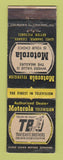 Matchbook Cover - Motorola TV Traficante Brothers WEAR