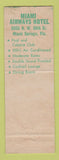 Matchbook Cover - Miami Airways Hotel Miami FL