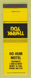 Matchbook Cover - Ho Hum Motel Minot ND