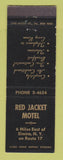 Matchbook Cover - Red Jacket Motel Elmira NY