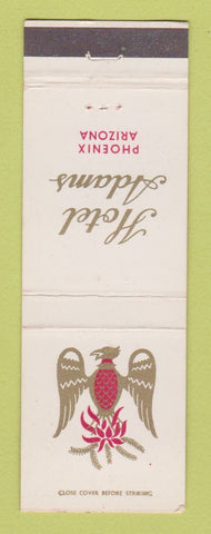 Matchbook Cover - Hotel Adams Phoenix AZ