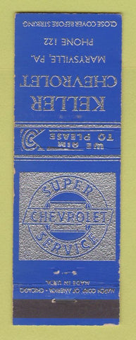 Matchbook Cover - Keller Chevrolet Marysville PA WEAR