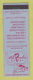 Matchbook Cover - Del Prado Hotel Miami Beach FL