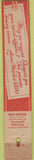 Matchbook Cover - Shoyer's Restaurant Philadelphia PA 10 Strike