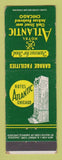 Matchbook Cover - Hotel Atlantic Chicago IL