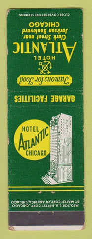 Matchbook Cover - Hotel Atlantic Chicago IL