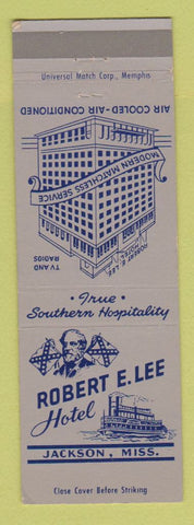 Matchbook Cover - Robert E Lee Hotel Jackson MS