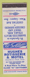 Matchbook Cover - Hughes Rotisserie and Motel Colorado Springs