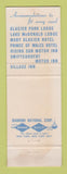 Matchbook Cover - Glacier National Park WEAR