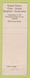 Matchbook Cover - Pizza Palace Restaurant Anaheim CA
