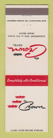 Matchbook Cover - Crown Hotel Miami Beach FL