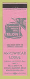 Matchbook Cover - Arrowhead Lodge Winter Haven FL