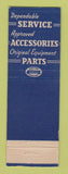 Matchbook Cover - United Service Motors Delco Radio Chicago IL