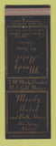 Matchbook Cover - Moody Hotel Hot Springs AR