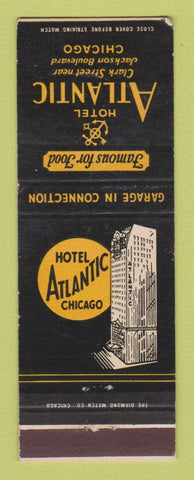 Matchbook Cover - Hotel Atlantic Chicago IL