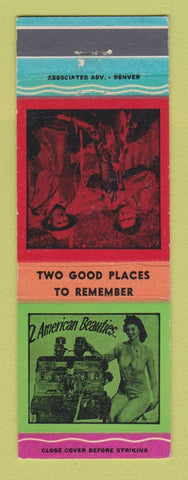 Matchbook Cover Western Motor Rebuilders Denver Motel Grand Lake Colorado girlie