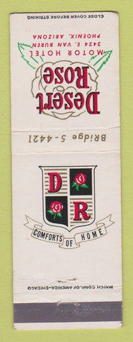 Matchbook Cover - Desert Rose Motor Hotel Phoenix AZ