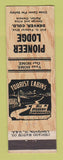 Matchbook Cover - Pioneer Lodge Denver Colorado