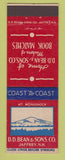 Matchbook Cover - DD Bean Sons Jaffry NH Book Matches