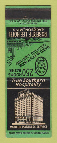 Matchbook Cover - Robert E Lee Hotel Jackson MS
